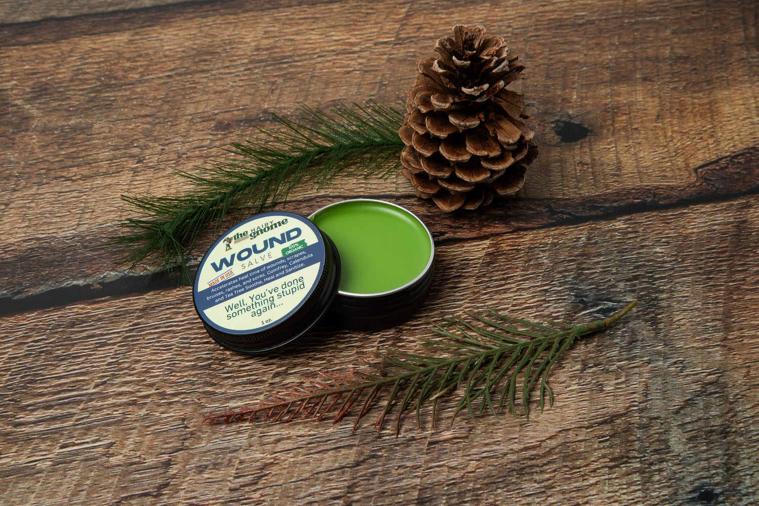 The Hairy Gnome-Organic Hiker Ointments | 3 pc. Hiker's Set | Plastic Free | Made in The U.S.A. | Give a Sh$t About Nature |
