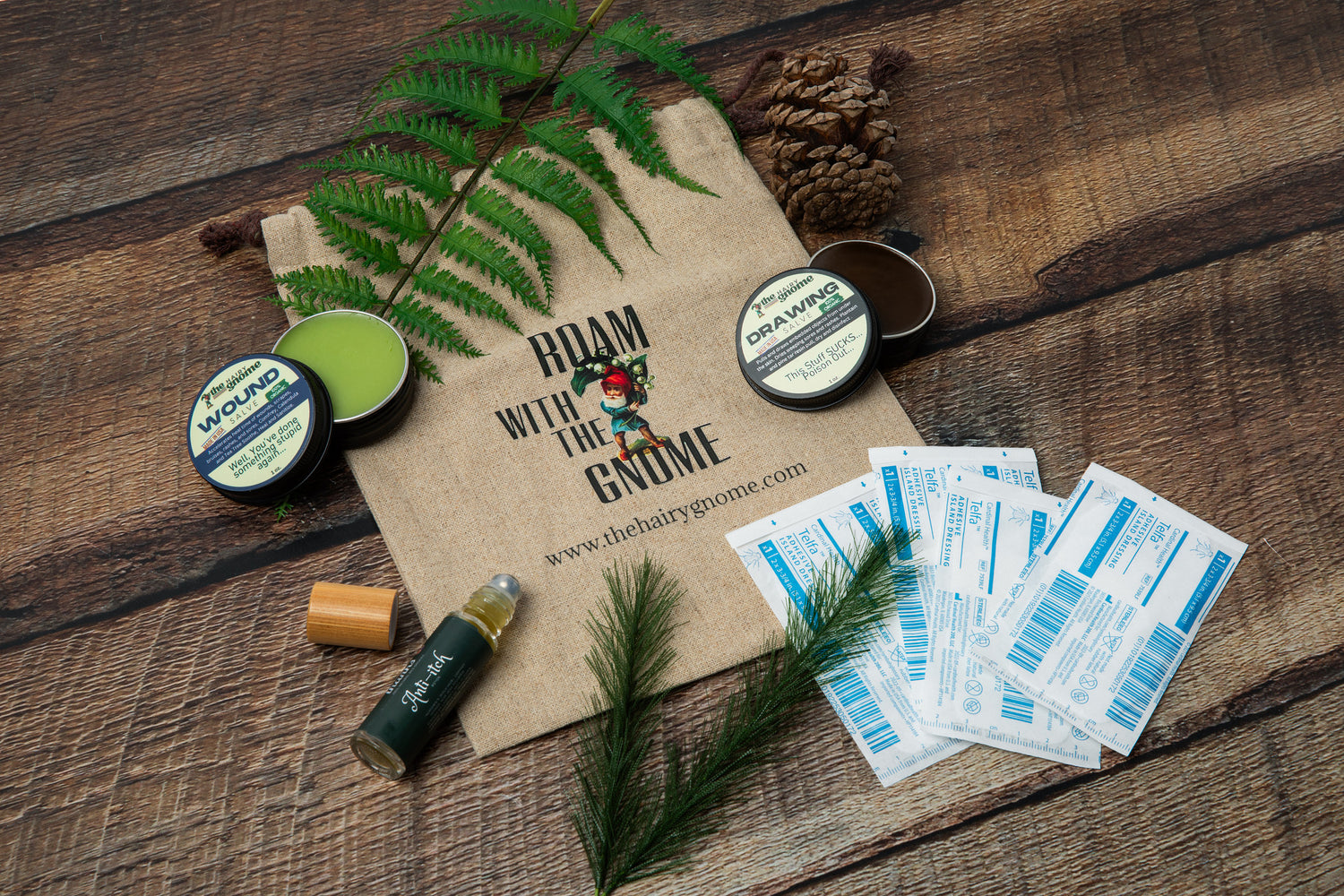 The Hairy Gnome-Organic Hiker Ointments | 3 pc. Hiker's Set | Plastic Free | Made in The U.S.A. | Give a Sh$t About Nature |
